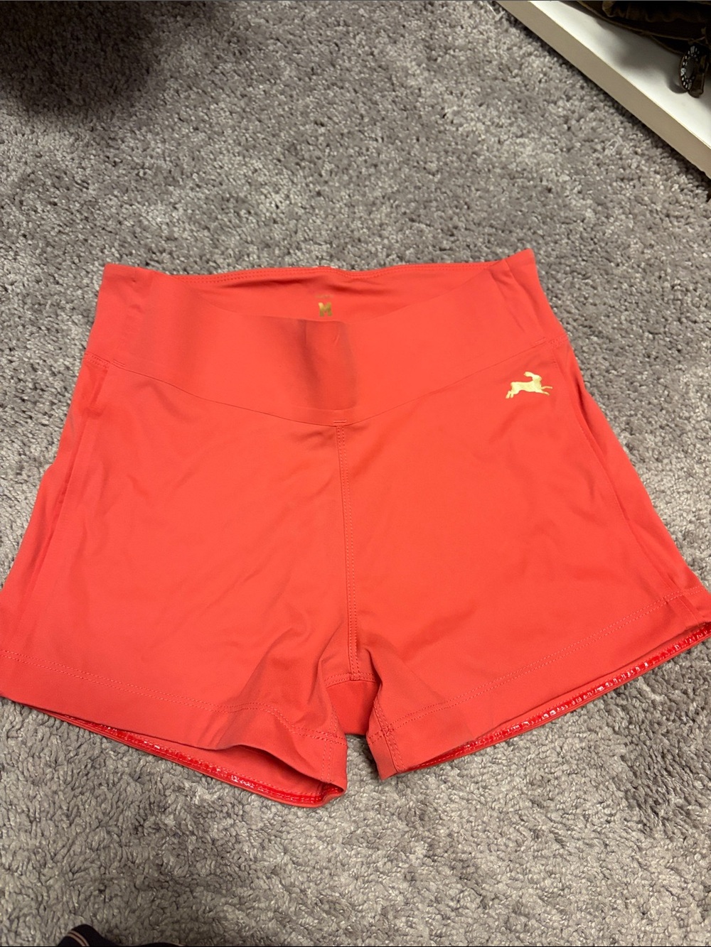 Tracksmith Women’s Bell Lap Spandex Shorts in Dark Rose